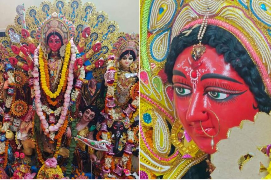 লাল দুর্গা, গাঢ় নীল গণেশ! চক্রবর্তী পরিবারের ৩০০ বছরের পুজো শুরু কীভাবে? জানুন ইতিহাস 