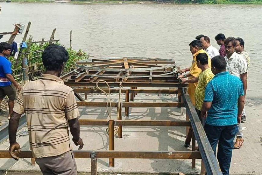 শাস্ত্র মেনে উমাকে বিদায় দিয়ে নতুন যন্ত্র বসলো মুর্শিদাবাদে