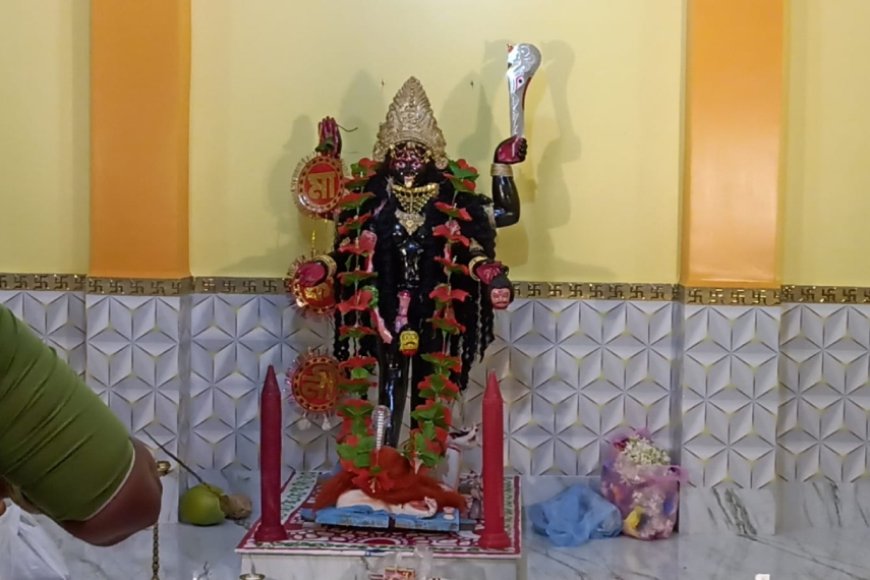 চকদিঘি ভট্টাচার্য বাড়ির মা পূজিত হন ‘দক্ষিণাকালী’ রূপে, ৩০০ বছরের ঐতিহ্যবাহী কালীপুজোয় বিশেষ আকর্ষণ ন্যাড়াপোড়া