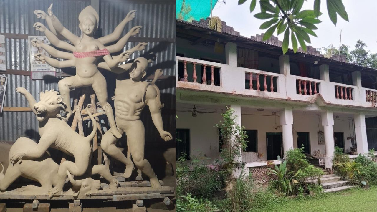 জমিদারি নেই, তবু অটুট ঐতিহ্য! ৩০০ বছরের দুর্গাপুজোয় মাতবে সবংয়ের মাইতি বাড়ি