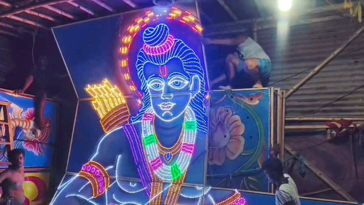 চন্দননগরের আলোয় মাতবে দুর্গাপুজো! রামমন্দির, ভারতমাতা থেকে মেকানিক্যাল রাম, অভিনব চমক এবার আলোকসজ্জায়