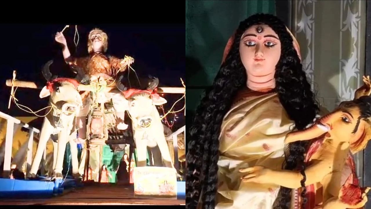 হারানো গ্রামবাংলার নস্টালজিয়া ফিরল বহরমপুরে, 'কুমোর পাড়ার গরুর গাড়ি' থিমে মুগ্ধ দর্শনার্থীরা
